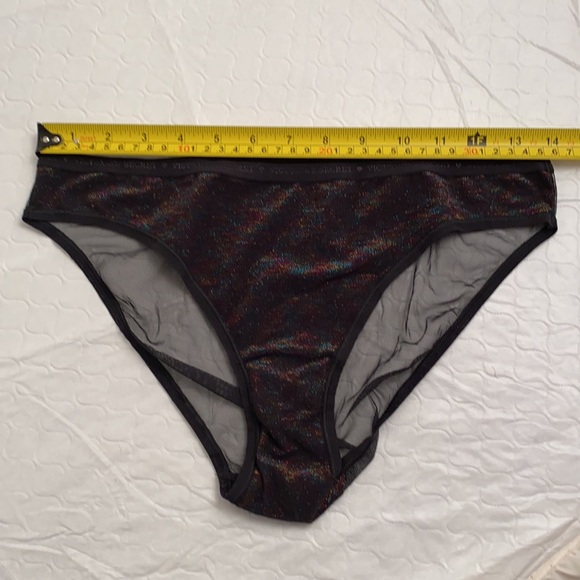 Victoria’s Secret iridescent black bikini panty L - Picture 6 of 11